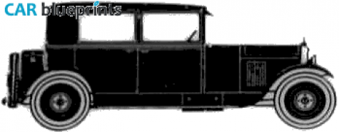 1927 Citroen B14 Conduite-interieure Sedan blueprint